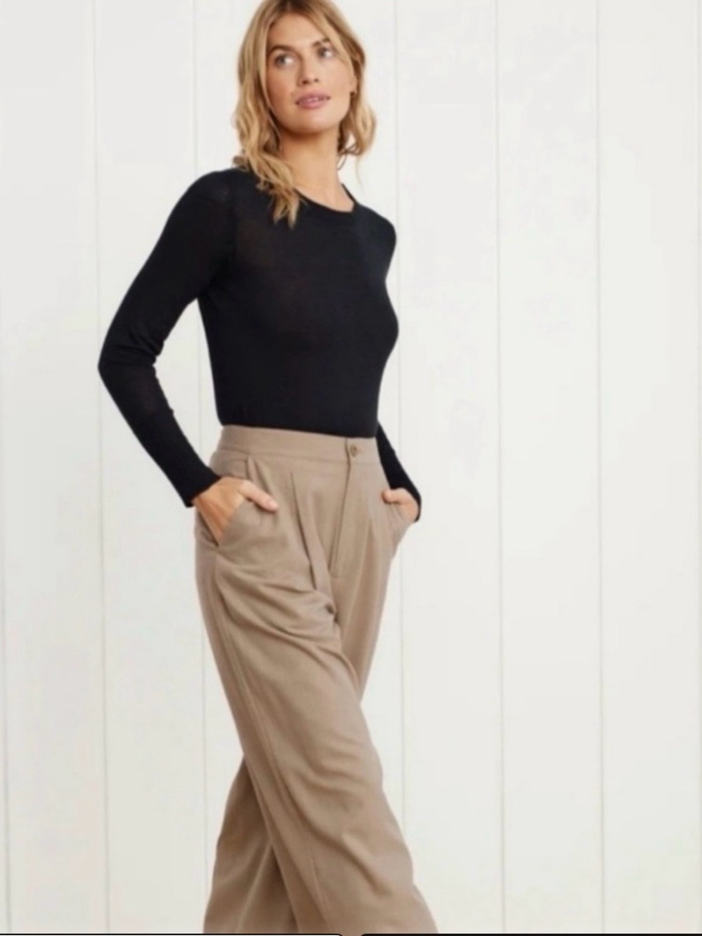 Jenni Kayne raw silk wide leg pants - Picture 2 of 15